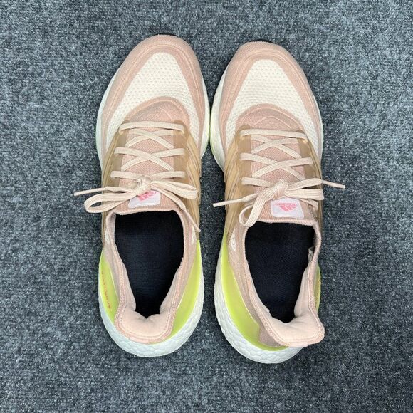 Adidas Ultraboost 21 Running Shoes Women's Size 11 Ash Pearl Halo Ivory Sneakers - Picture 8 of 11